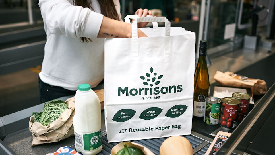 Morrisons trials replacing plastic bags for life with paper bags