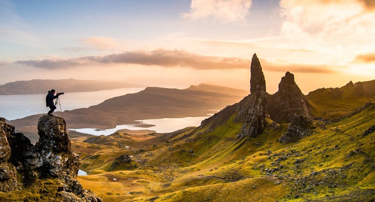 A landscape view of the Isle of Skye, Scotland