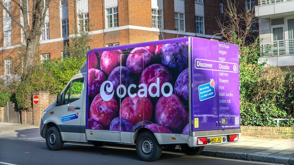 An Ocado van.
