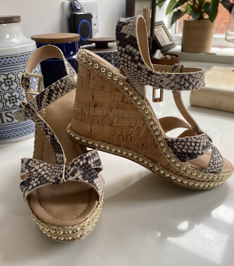 Shoes purchased in charity shop