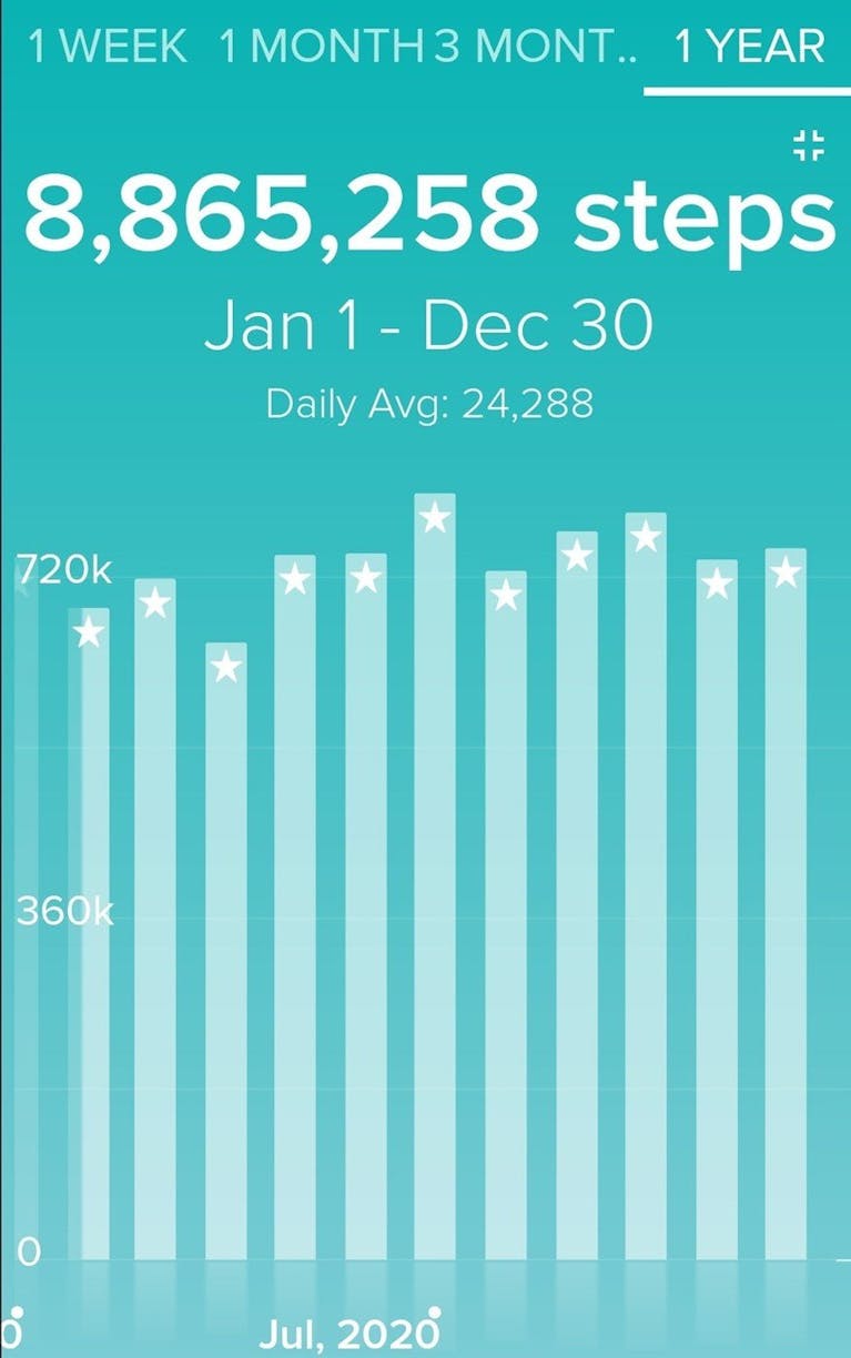 MONTHLY STEPS 2020