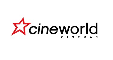 The Cineworld logo featuring the words "Cineworld cinemas".