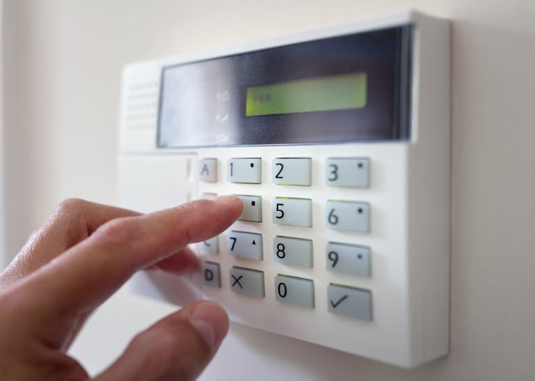 Alarm system keypad