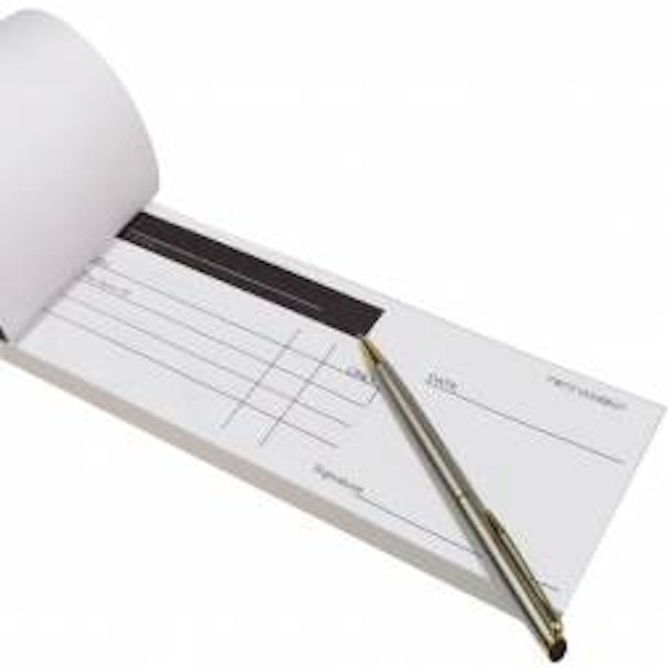 chequebook