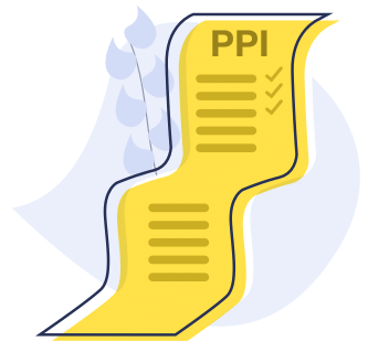 An illustrated yellow scroll with the letters "PPI" at the top.