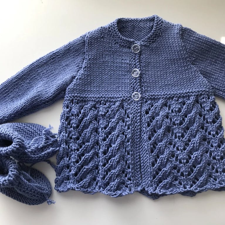 Knitted baby set