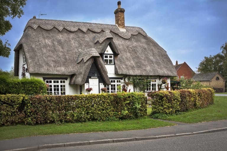 thatched house