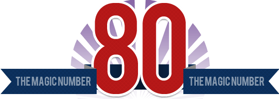 80 is the magic number