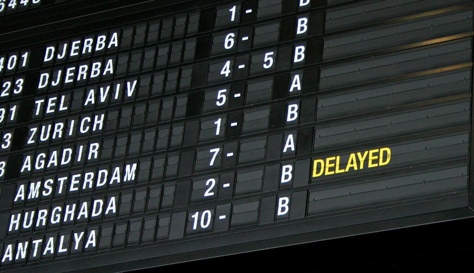 Flight delay compensation.