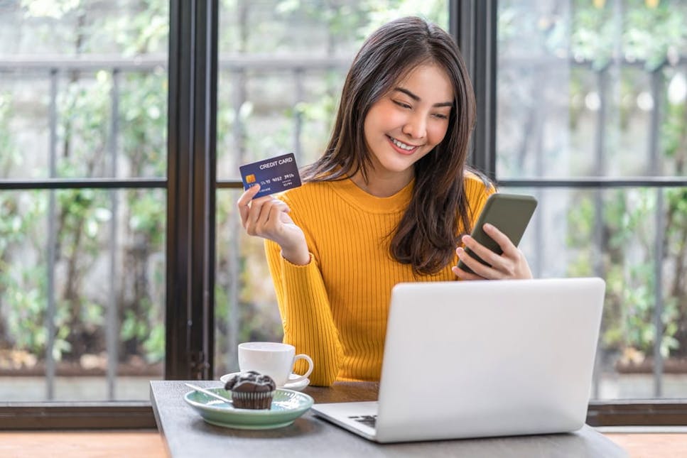 Getting your first credit card.