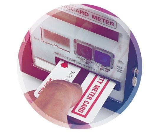 prepay key card energy meter