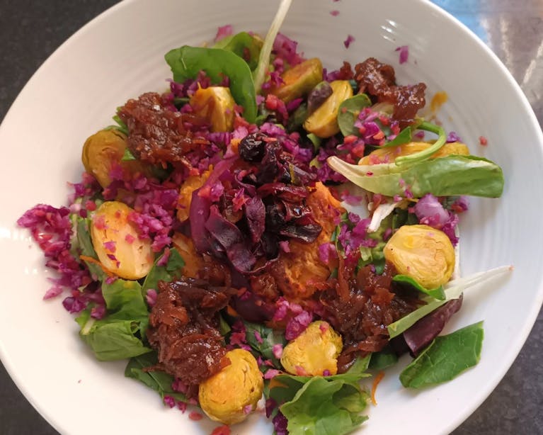 Photo of a vegan meal prepared by a Forumite