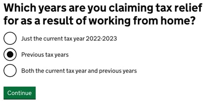 Gov.uk page featuring the question: