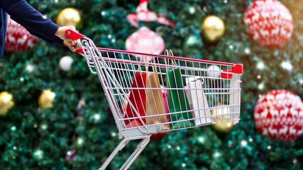 Supermarket Christmas boost.